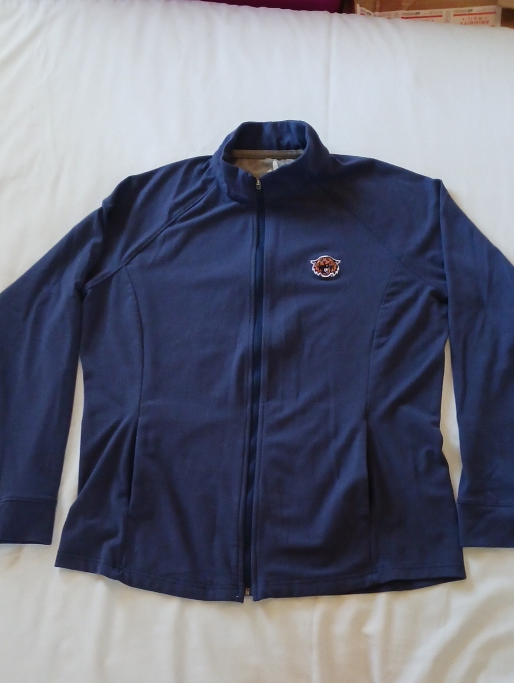 Johnnie-O Med Women's Blakey Blue Full Zip Lightweight Jacket With Pockets